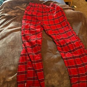 Red Plaid PJ Pants
